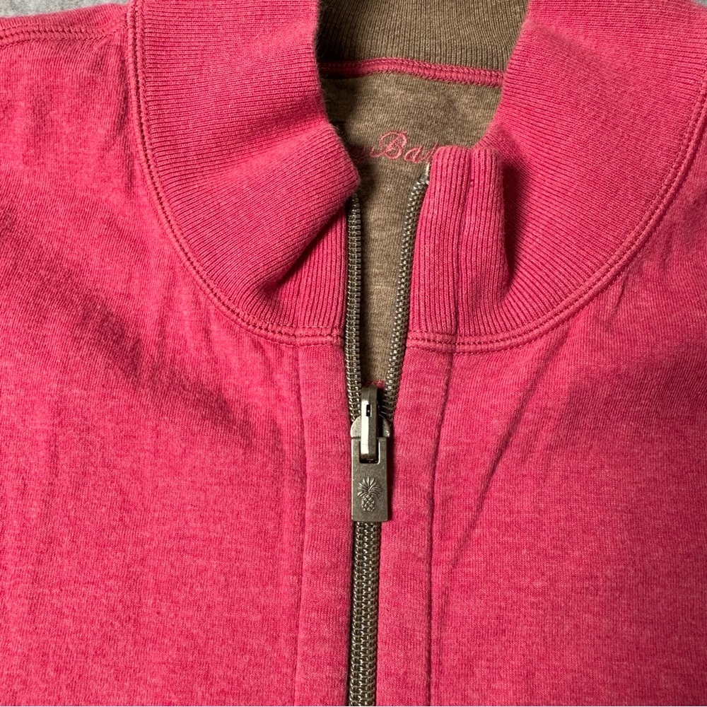 Tommy Bahama Pink Quarter-Zip Jacket - Picture 2 of 10